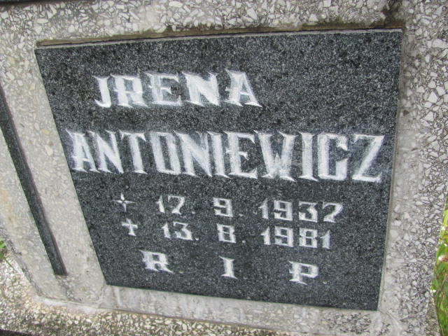 Irena Antoniewicz 1937 Kędzierzyn - Koźle - Grobonet - Wyszukiwarka osób pochowanych