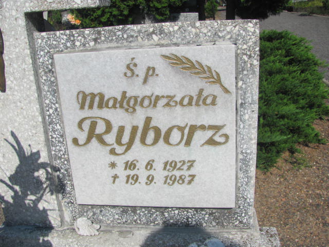 Małgorzata Ryborz 1927 Kędzierzyn - Koźle - Grobonet - Wyszukiwarka osób pochowanych