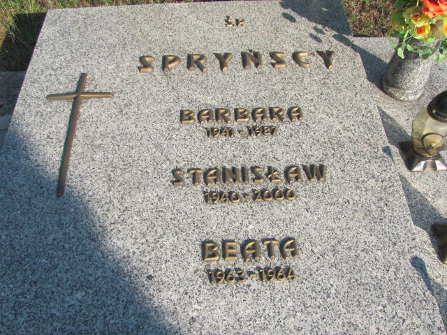 Barbara Spryńska 1941 Kędzierzyn - Koźle - Grobonet - Wyszukiwarka osób pochowanych