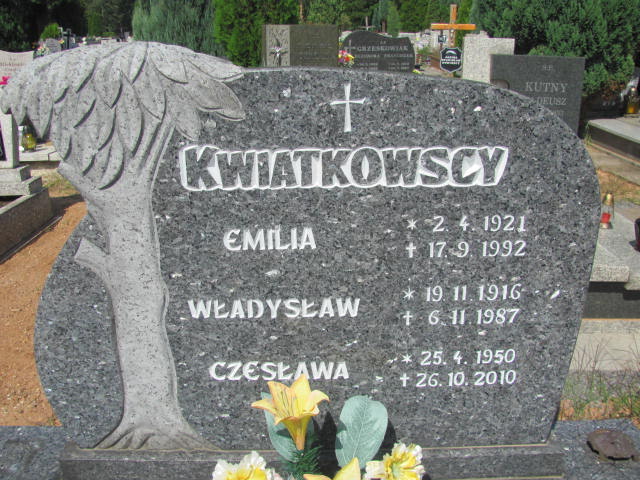 Emilia Kwiatkowska 1921 Kędzierzyn - Koźle - Grobonet - Wyszukiwarka osób pochowanych