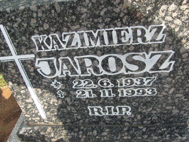 Kazimierz Jarosz 1937 Kędzierzyn - Koźle - Grobonet - Wyszukiwarka osób pochowanych