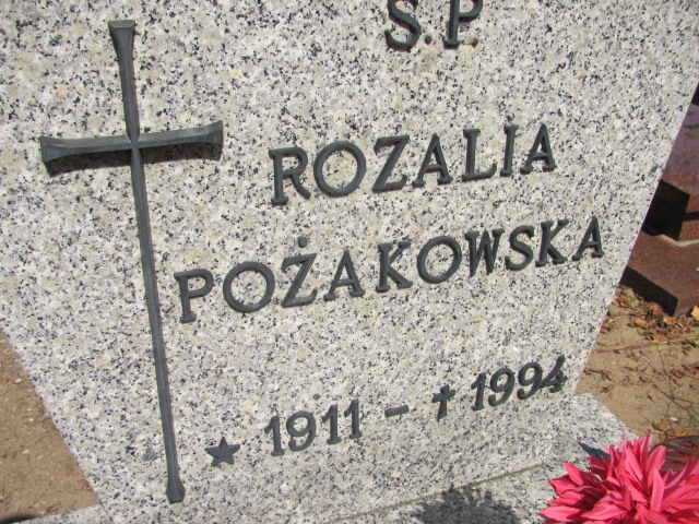 Rozalia Pożakowska 1911 Kędzierzyn - Koźle - Grobonet - Wyszukiwarka osób pochowanych