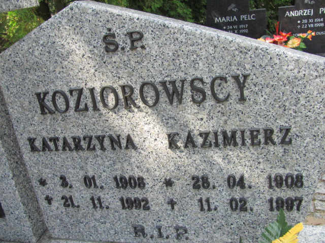 Katarzyna Koziorowska 1908 Kędzierzyn - Koźle - Grobonet - Wyszukiwarka osób pochowanych