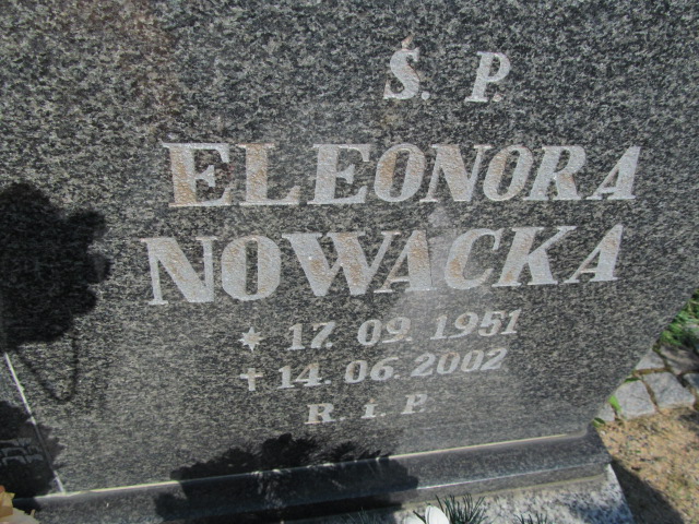 Eleonora Nowacka 1951 Kędzierzyn - Koźle - Grobonet - Wyszukiwarka osób pochowanych