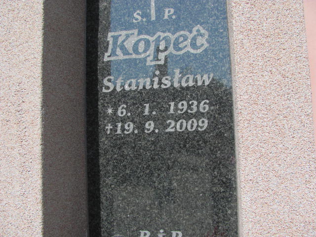 Stanisław Kopeć 1936 Kędzierzyn - Koźle - Grobonet - Wyszukiwarka osób pochowanych